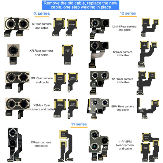 For iPhone XS / XS Max J3900 i2C Back Facing Wide Camera Cable - Flex Cable by buy2fix | Online Shopping UK | buy2fix