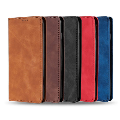 For Infinix Smart 7 Skin Feel Magnetic Horizontal Flip Leather Phone Case(Blue) - Infinix Cases by buy2fix | Online Shopping UK | buy2fix