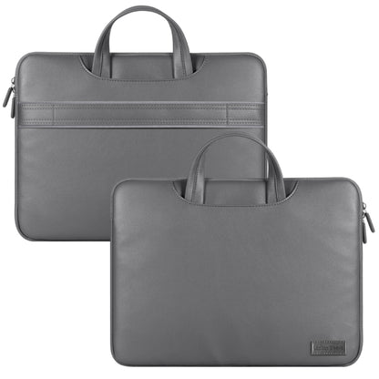 Waterproof PU Laptop Bag Inner Bag, Size:15 inch(Grey) by buy2fix