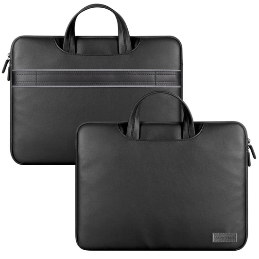 Waterproof PU Laptop Bag Inner Bag, Size:15 inch(Black) by buy2fix