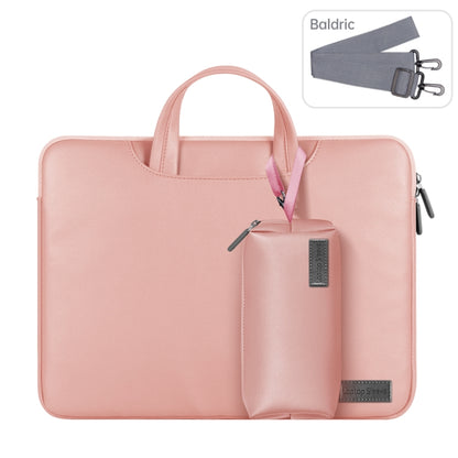 Waterproof PU Laptop Bag Inner Bag with Power Pack, Size:15 inch(Rose Gold) by buy2fix