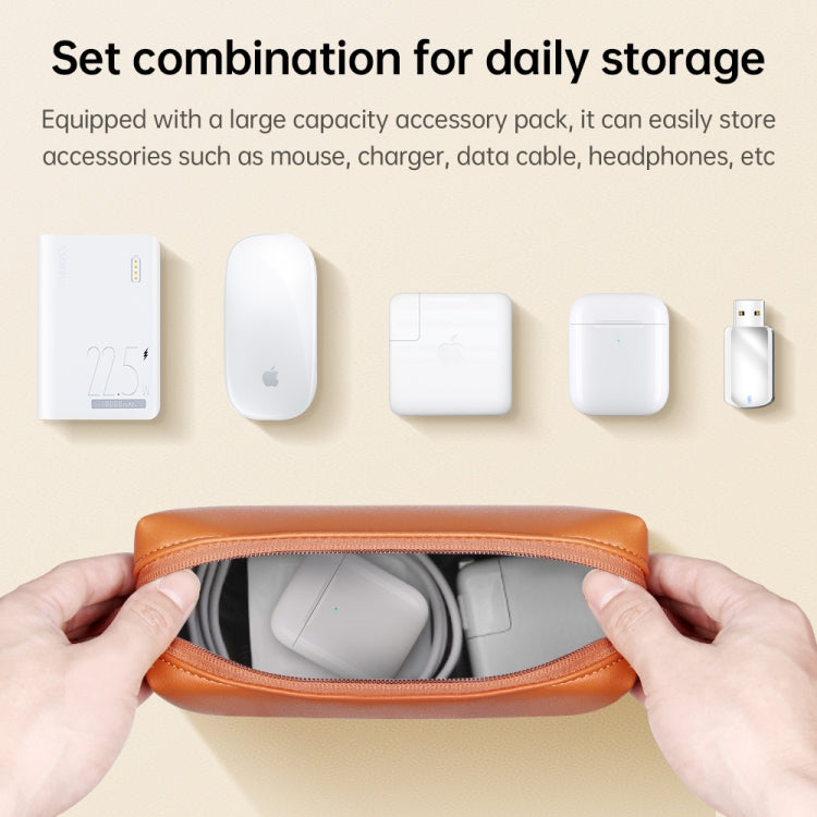 Waterproof PU Laptop Bag Inner Bag with Power Pack, Size:15 inch(Rose Gold) by buy2fix