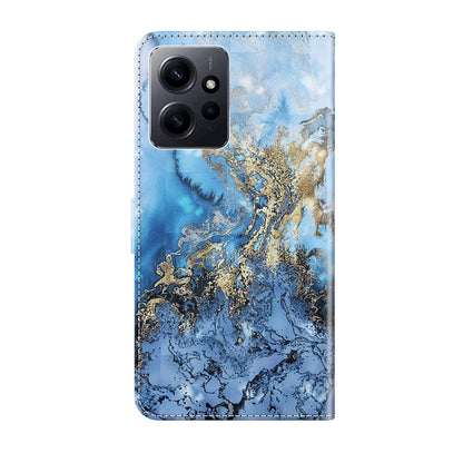 For Xiaomi Redmi Note 12 4G Global 3D Painting Pattern Flip Leather Phone Case(Milky Way) by buy2fix