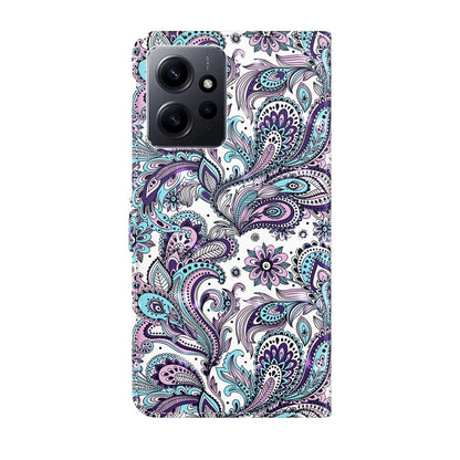 For Xiaomi Redmi Note 12 4G Global 3D Painting Pattern Flip Leather Phone Case(Swirl Pattern) by buy2fix