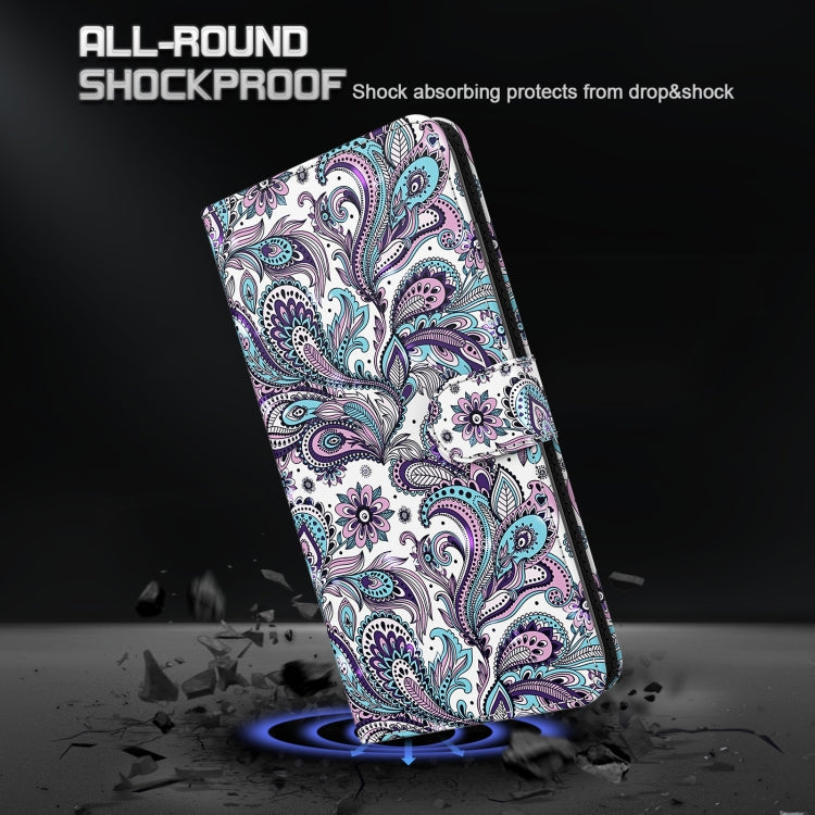 For Xiaomi Redmi Note 12 4G Global 3D Painting Pattern Flip Leather Phone Case(Swirl Pattern) by buy2fix