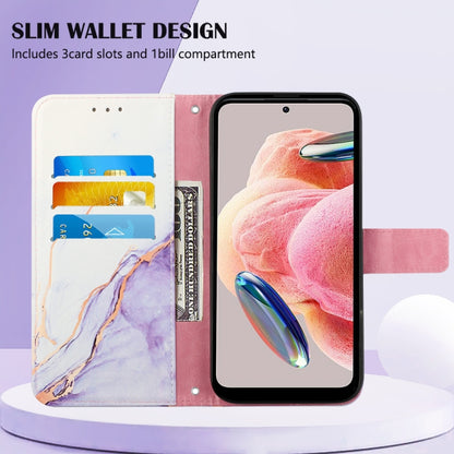 For Xiaomi Redmi Note 12 4G Global PT003 Marble Pattern Flip Leather Phone Case(LS006) by buy2fix