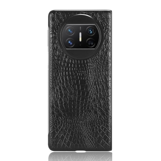 For Huawei Mate X3 Crocodile Texture Phone Case(Black) - Huawei Cases by buy2fix | Online Shopping UK | buy2fix
