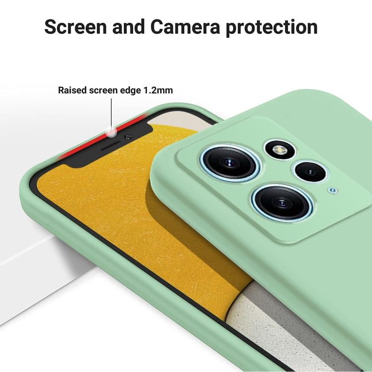 For Xiaomi Redmi Note 12 4G Global Pure Color Liquid Silicone Shockproof Phone Case(Green) by buy2fix