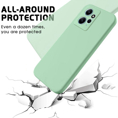 For Xiaomi Redmi Note 12 4G Global Pure Color Liquid Silicone Shockproof Phone Case(Green) by buy2fix