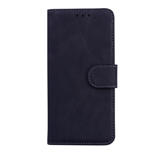 For Realme C55 Skin Feel Pure Color Flip Leather Phone Case(Black) - Realme Cases by buy2fix | Online Shopping UK | buy2fix