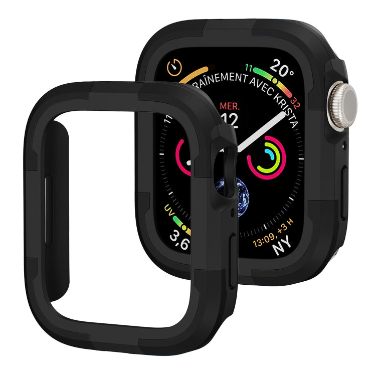 For Apple Watch Series SE 2&6&SE&5&4 40mm Armor Frame Watch Case(Black) - Watch Cases by buy2fix | Online Shopping UK | buy2fix