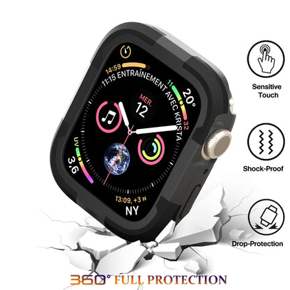 For Apple Watch Series SE 2&6&SE&5&4 40mm Armor Frame Watch Case(Black) - Watch Cases by buy2fix | Online Shopping UK | buy2fix