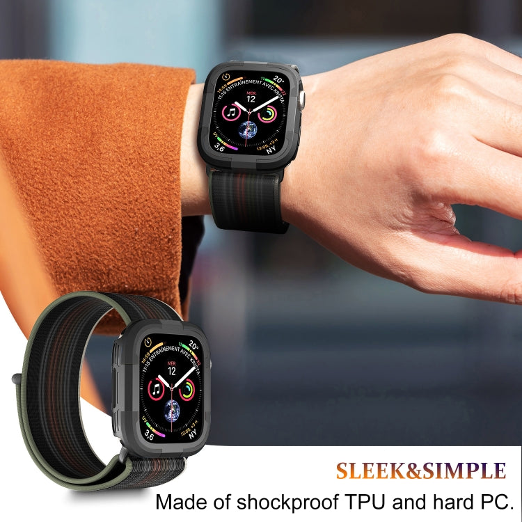 For Apple Watch Series SE 2&6&SE&5&4 40mm Armor Frame Watch Case(Black) - Watch Cases by buy2fix | Online Shopping UK | buy2fix
