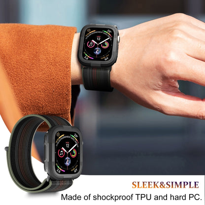 For Apple Watch Series SE 2&6&SE&5&4 40mm Armor Frame Watch Case(Black) - Watch Cases by buy2fix | Online Shopping UK | buy2fix