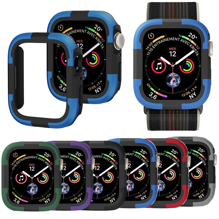 For Apple Watch Series SE 2&6&SE&5&4 40mm Armor Frame Watch Case(Black) - Watch Cases by buy2fix | Online Shopping UK | buy2fix