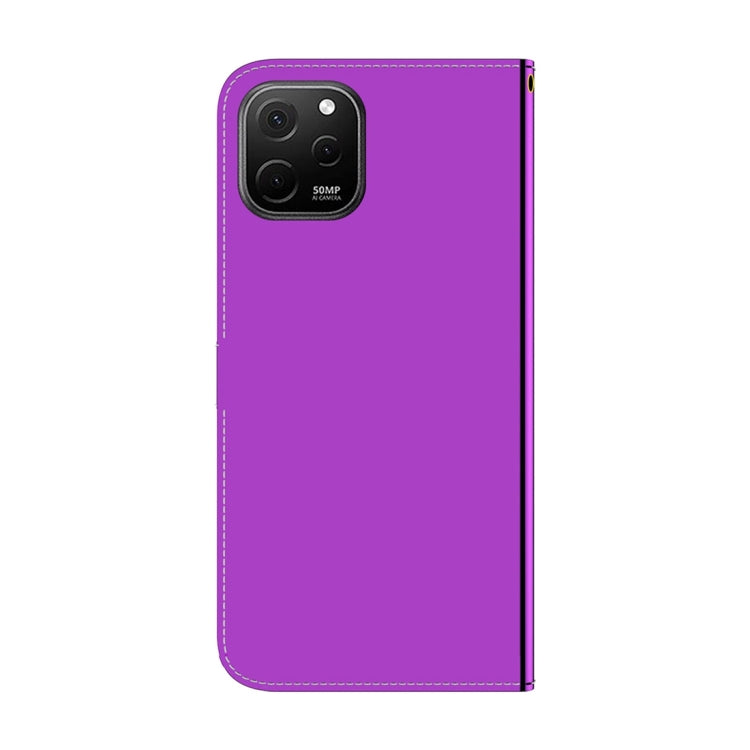 For Huawei nova Y61 / Enjoy 50z Imitated Mirror Surface Leather Phone Case(Purple) - Huawei Cases by buy2fix | Online Shopping UK | buy2fix