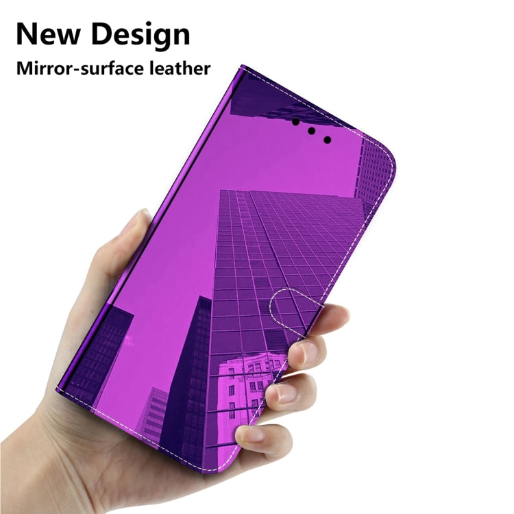 For Huawei nova Y61 / Enjoy 50z Imitated Mirror Surface Leather Phone Case(Purple) - Huawei Cases by buy2fix | Online Shopping UK | buy2fix