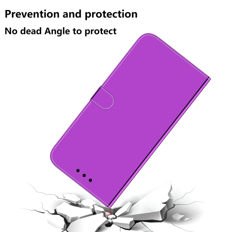For Huawei nova Y61 / Enjoy 50z Imitated Mirror Surface Leather Phone Case(Purple) - Huawei Cases by buy2fix | Online Shopping UK | buy2fix