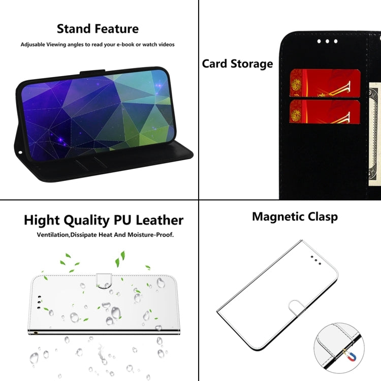 For Realme C55 Imitated Mirror Surface Leather Phone Case(Silver) - Realme Cases by buy2fix | Online Shopping UK | buy2fix
