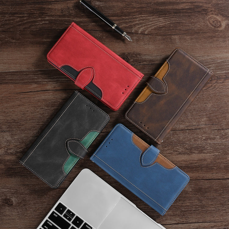 For Infinix Smart 6 Plus Skin Feel Magnetic Buckle Leather Phone Case(Blue) - Infinix Cases by buy2fix | Online Shopping UK | buy2fix