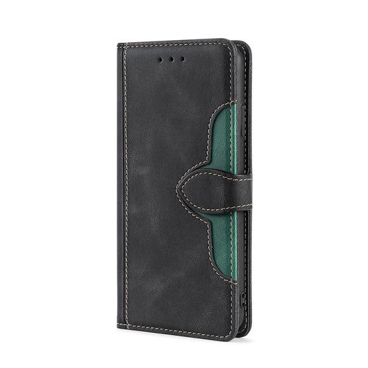 For Infinix Smart 7 Skin Feel Magnetic Buckle Leather Phone Case(Black) - Infinix Cases by buy2fix | Online Shopping UK | buy2fix