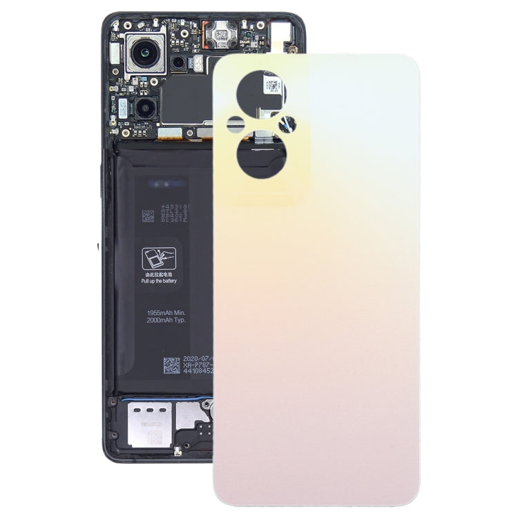 For OPPO Reno7 Lite Original Battery Back Cover(Gold) by buy2fix
