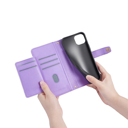 For Infinix Smart 7 Sheep Texture Cross-body Zipper Wallet Leather Phone Case(Purple) - Infinix Cases by buy2fix | Online Shopping UK | buy2fix