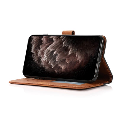 For Xiaomi Redmi Note 12 Pro 5G China Dual-color Stitching Leather Phone Case(Black Brown) by buy2fix