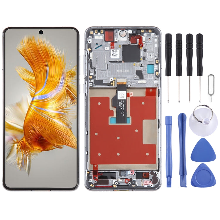 Original LCD Screen For Huawei Mate 50 Digitizer Full Assembly with Frame by buy2fix