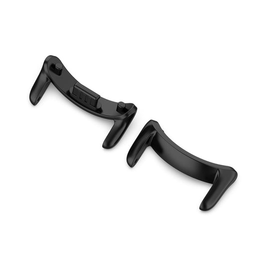 For Xiaomi Mi Band 8 1 Pair Stainless steel Metal Watch Band Connector(Black) - For Xiaomi by buy2fix | Online Shopping UK | buy2fix