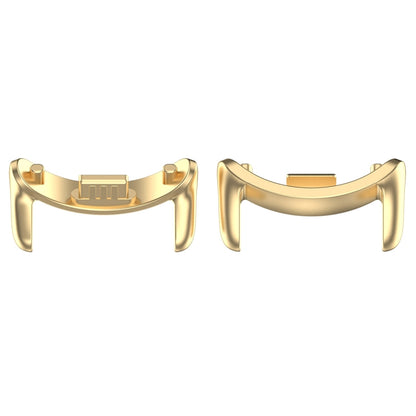 For Xiaomi Mi Band 8 1 Pair Stainless steel Metal Watch Band Connector(Gold) - For Xiaomi by buy2fix | Online Shopping UK | buy2fix