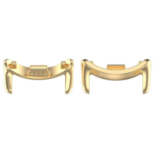 For Xiaomi Mi Band 8 1 Pair Stainless steel Metal Watch Band Connector(Gold) - For Xiaomi by buy2fix | Online Shopping UK | buy2fix