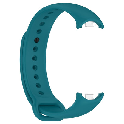 For Xiaomi Mi Band 8 Solid Color Stainless Steel Plug Replacement Watch Band (Navy Blue) - Watch Bands by buy2fix | Online Shopping UK | buy2fix