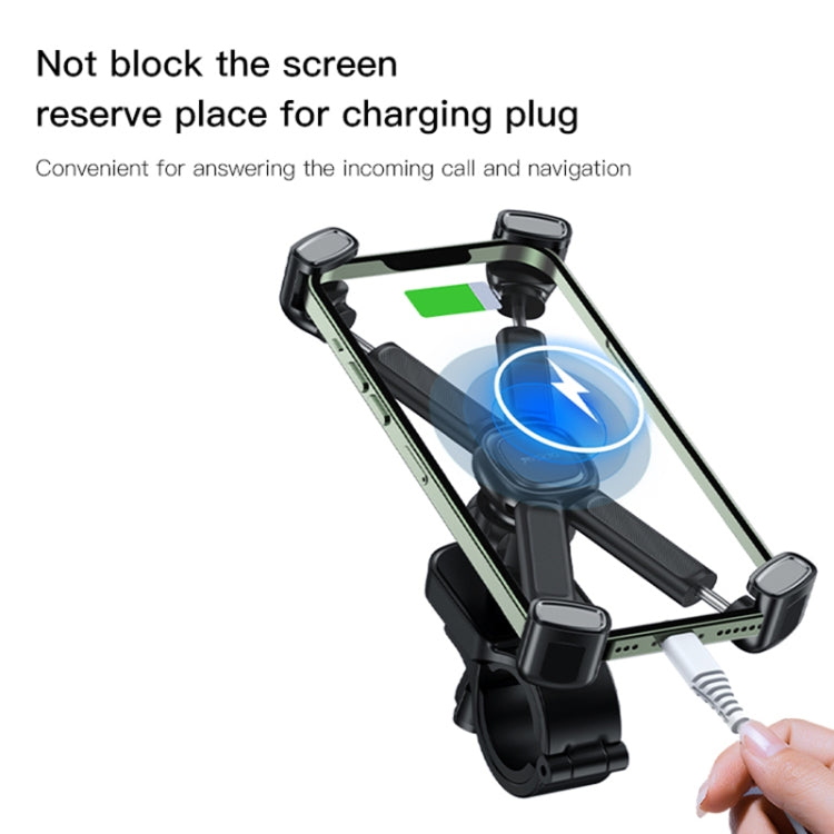 Yesido C191 4-axis Support Bicycle Handle Phone Holder(Black) by buy2fix