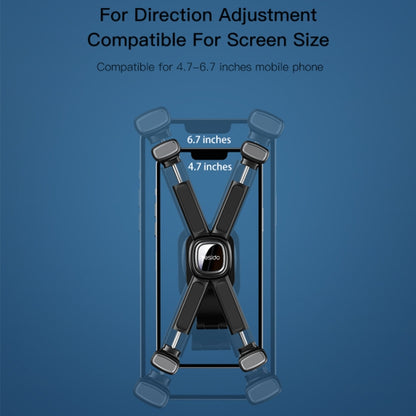 Yesido C191 4-axis Support Bicycle Handle Phone Holder(Black) by buy2fix