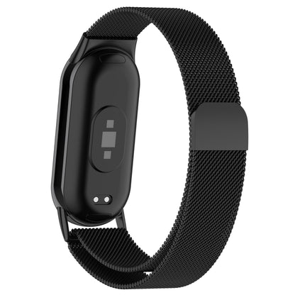 For Xiaomi Mi Band 8 Milanese Metal Watch Band(Black) - Watch Bands by buy2fix | Online Shopping UK | buy2fix