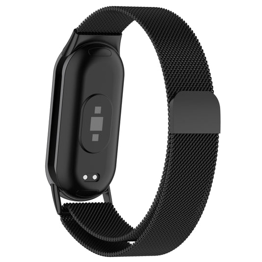 For Xiaomi Mi Band 8 Milanese Metal Watch Band(Black) - Watch Bands by buy2fix | Online Shopping UK | buy2fix