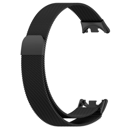 For Xiaomi Mi Band 8 Milanese Metal Watch Band(Black) - Watch Bands by buy2fix | Online Shopping UK | buy2fix