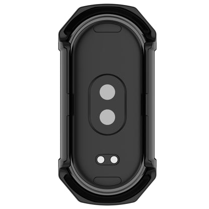 For Xiaomi Mi Band 8 PC + Tempered Glass Integrated Protective Watch Case(Black) - Watch Cases by buy2fix | Online Shopping UK | buy2fix