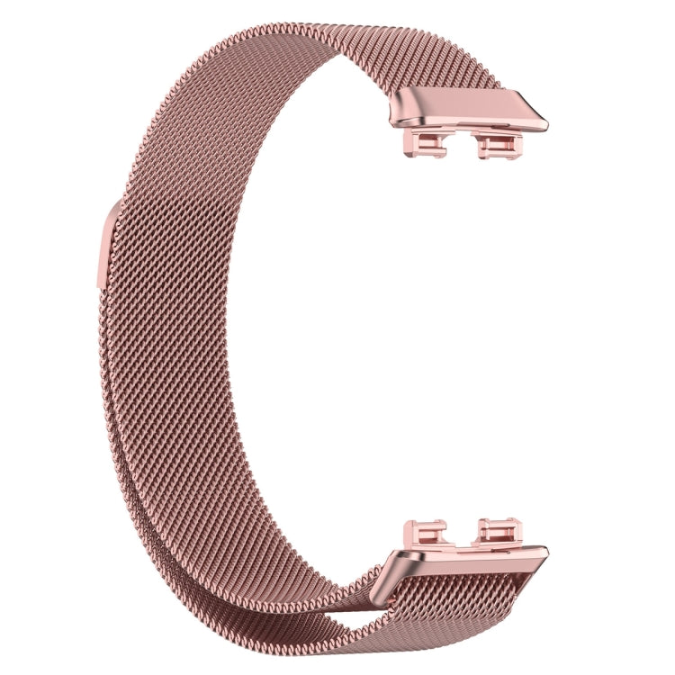 For Huawei Band 10 / 9 / 8 Milanese Metal Watch Band(Rose Pink) by buy2fix