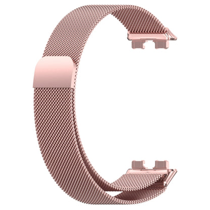 For Huawei Band 10 / 9 / 8 Milanese Metal Watch Band(Rose Pink) by buy2fix
