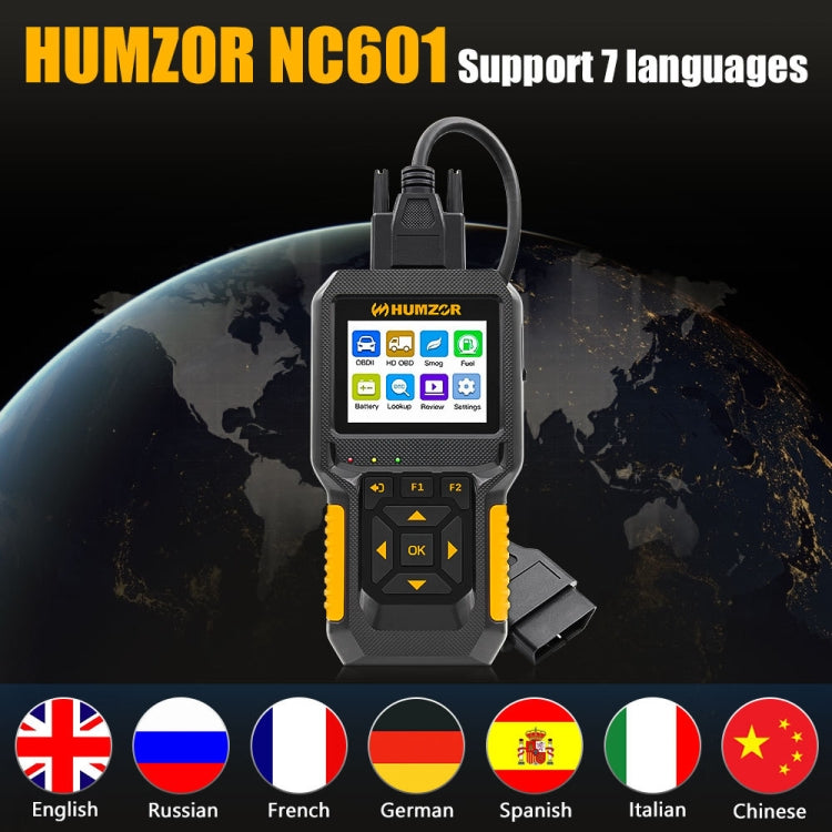 HUMZOR NC601 12-24V Car and Truck OBD2 Scan Tool Diagnostic Tool by buy2fix