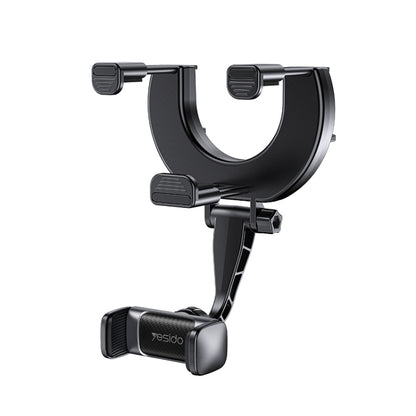 Yesido C193 Car Rearview Mirror Using Phone Holder(Black) - Universal Car Holders by Yesido | Online Shopping UK | buy2fix