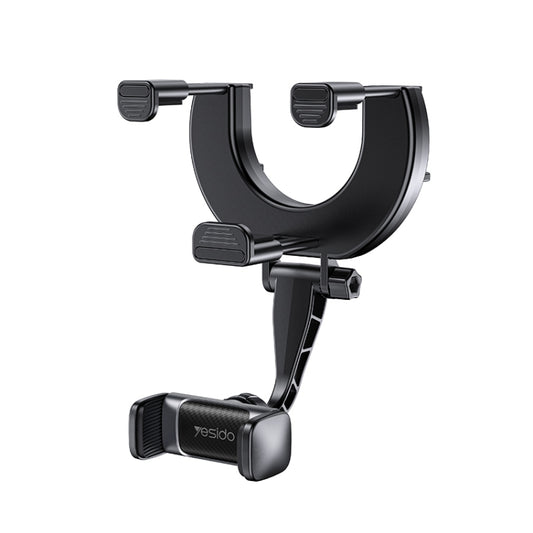 Yesido C193 Car Rearview Mirror Using Phone Holder(Black) - Universal Car Holders by Yesido | Online Shopping UK | buy2fix