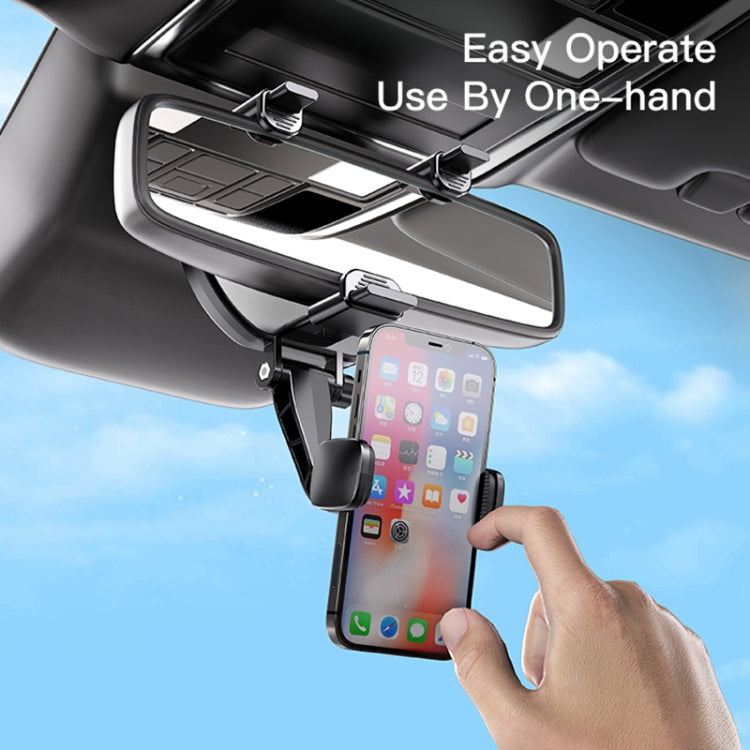 Yesido C193 Car Rearview Mirror Using Phone Holder(Black) - Universal Car Holders by Yesido | Online Shopping UK | buy2fix