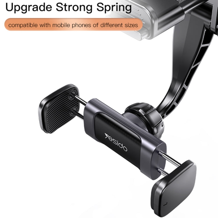 Yesido C193 Car Rearview Mirror Using Phone Holder(Black) - Universal Car Holders by Yesido | Online Shopping UK | buy2fix