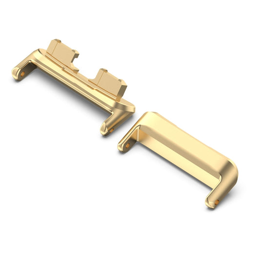 For Huawei Band 8 1 Pair Stainless Steel Metal Watch Band Connector(Gold) - For Huawei by buy2fix | Online Shopping UK | buy2fix