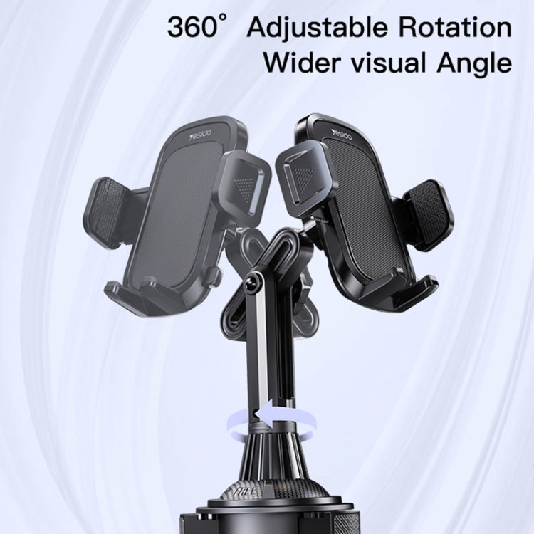 Yesido C195 Car Cup Holder Using Phone Bracket(Black) - Universal Car Holders by Yesido | Online Shopping UK | buy2fix