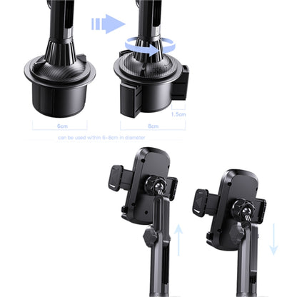 Yesido C195 Car Cup Holder Using Phone Bracket(Black) - Universal Car Holders by Yesido | Online Shopping UK | buy2fix