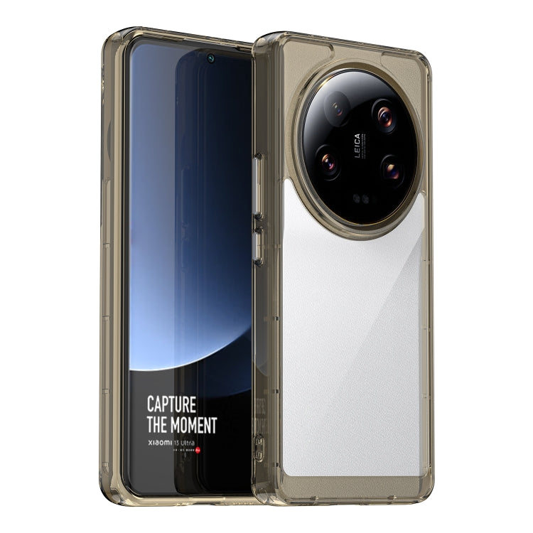 For Xiaomi 13 Ultra Colorful Series Acrylic + TPU Phone Case(Transparent Grey) - Xiaomi Cases by buy2fix | Online Shopping UK | buy2fix